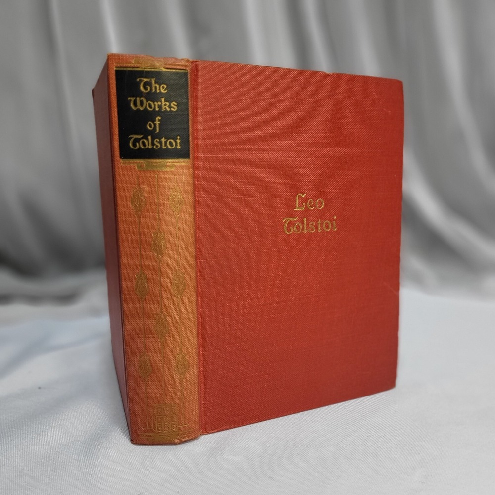 The Works of Leo Tolstoi 1928 Walter J Black Hardcover Red Cloth One Volume Ed
